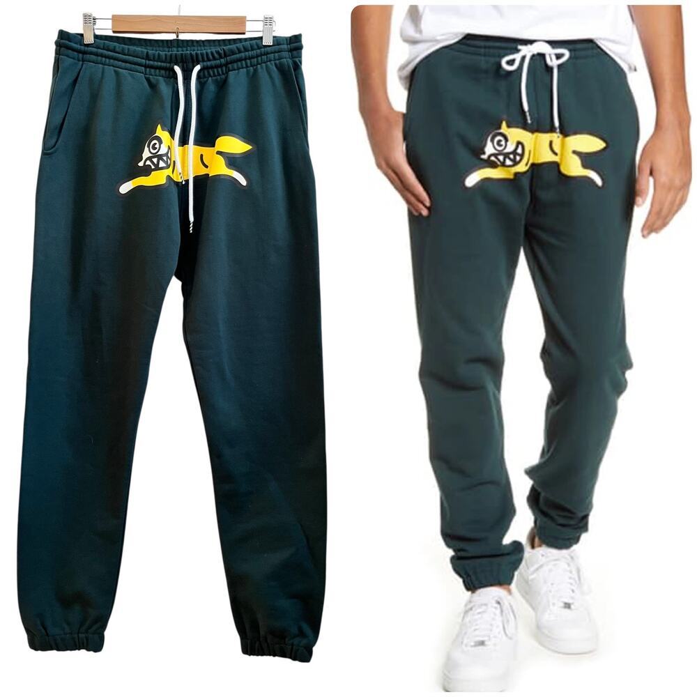 Ice Cream Men’s Meribel Fox Logo Sweatpants Large Ponderosa Pine Streetwear